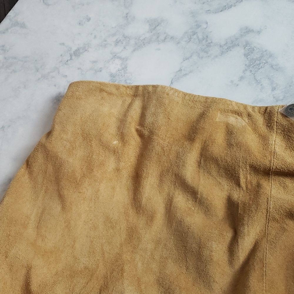 NWT Chico's Suede Beacon Tan Skirt - Picture 11 of 12